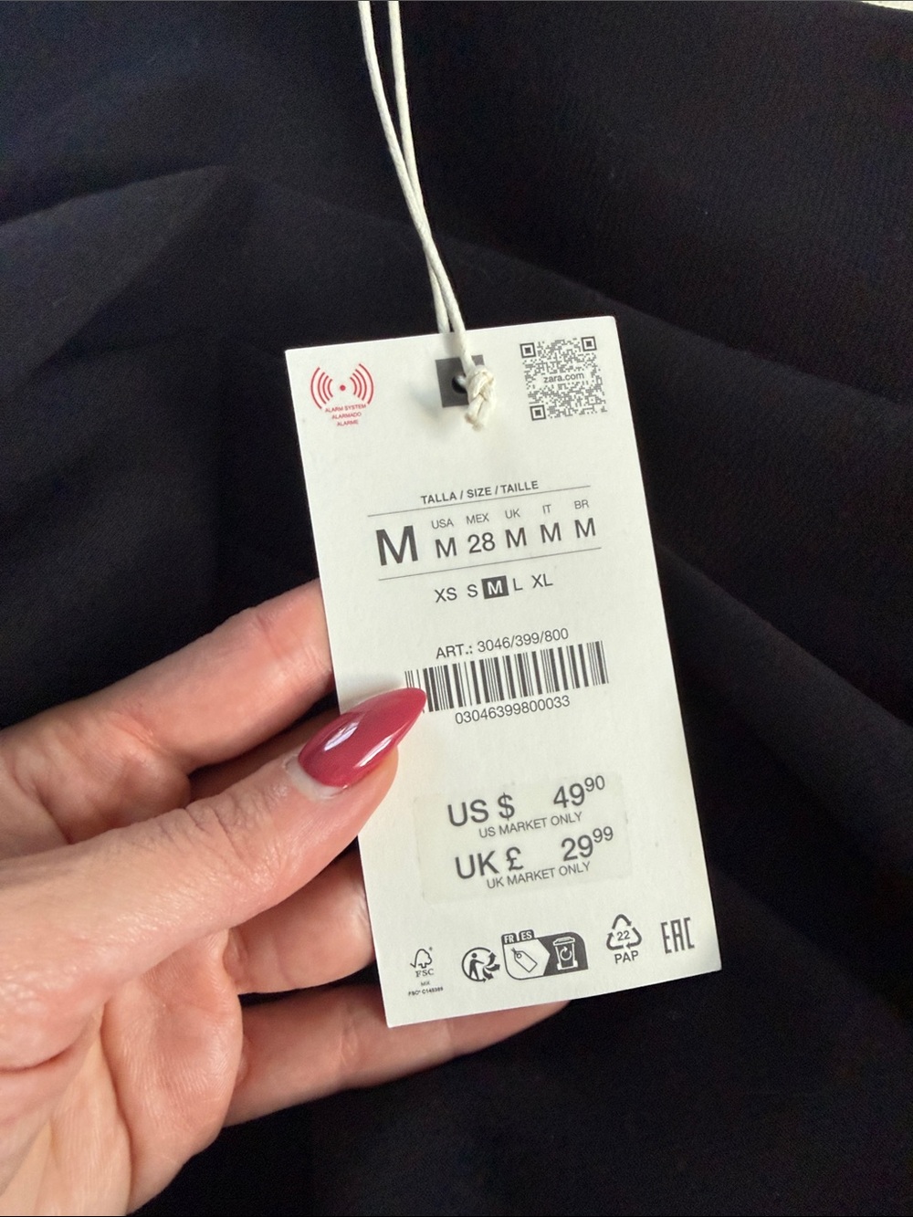 Zara Black Ruffle-Trim Skort - Picture 4 of 4